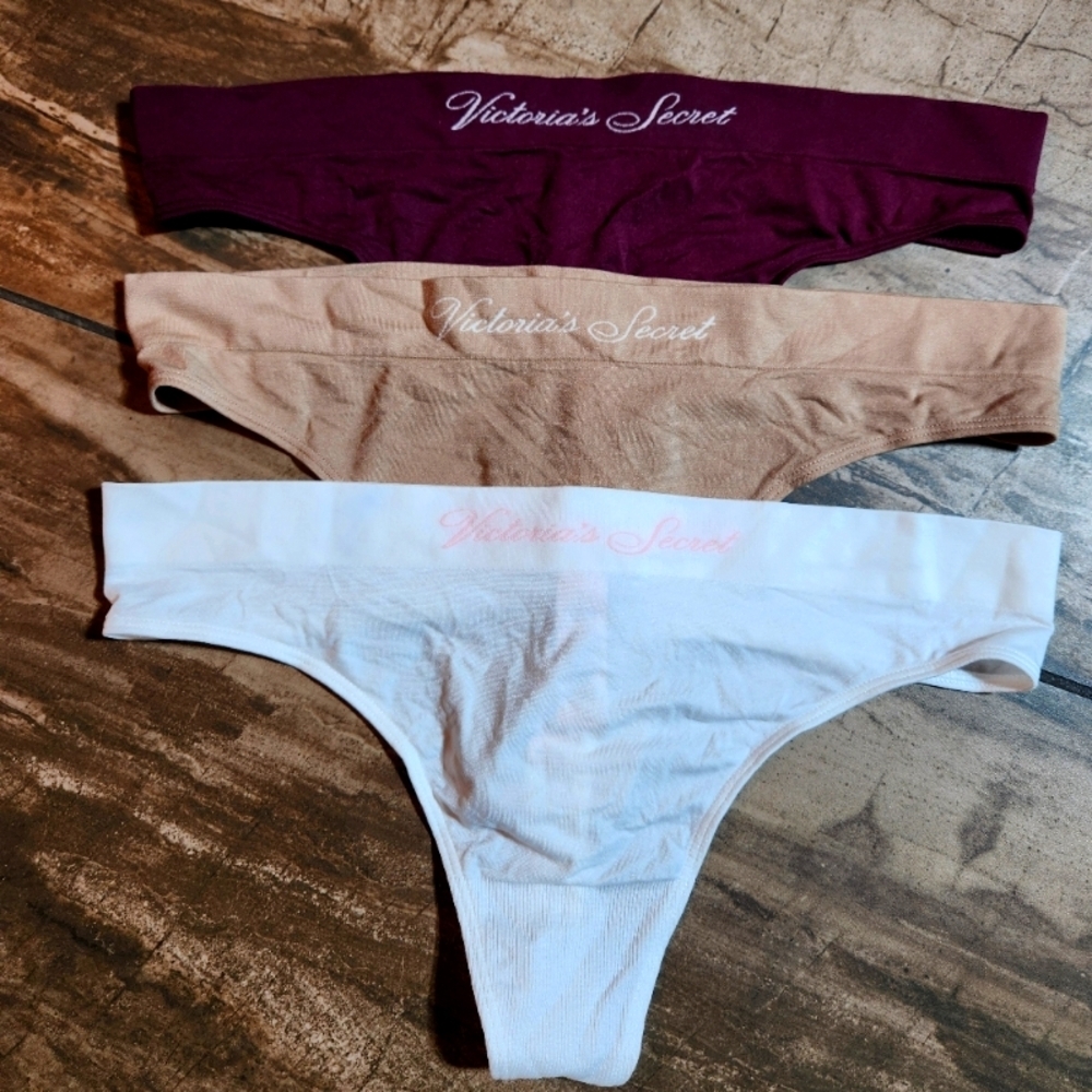 NWT Victoria's Secret Bundle: 3 New Thongs - Size XL